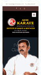 Mobile Screenshot of aimkarate.com