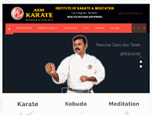 Tablet Screenshot of aimkarate.com